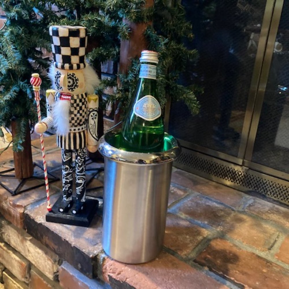 Stainless Wine cooler or utensil holder